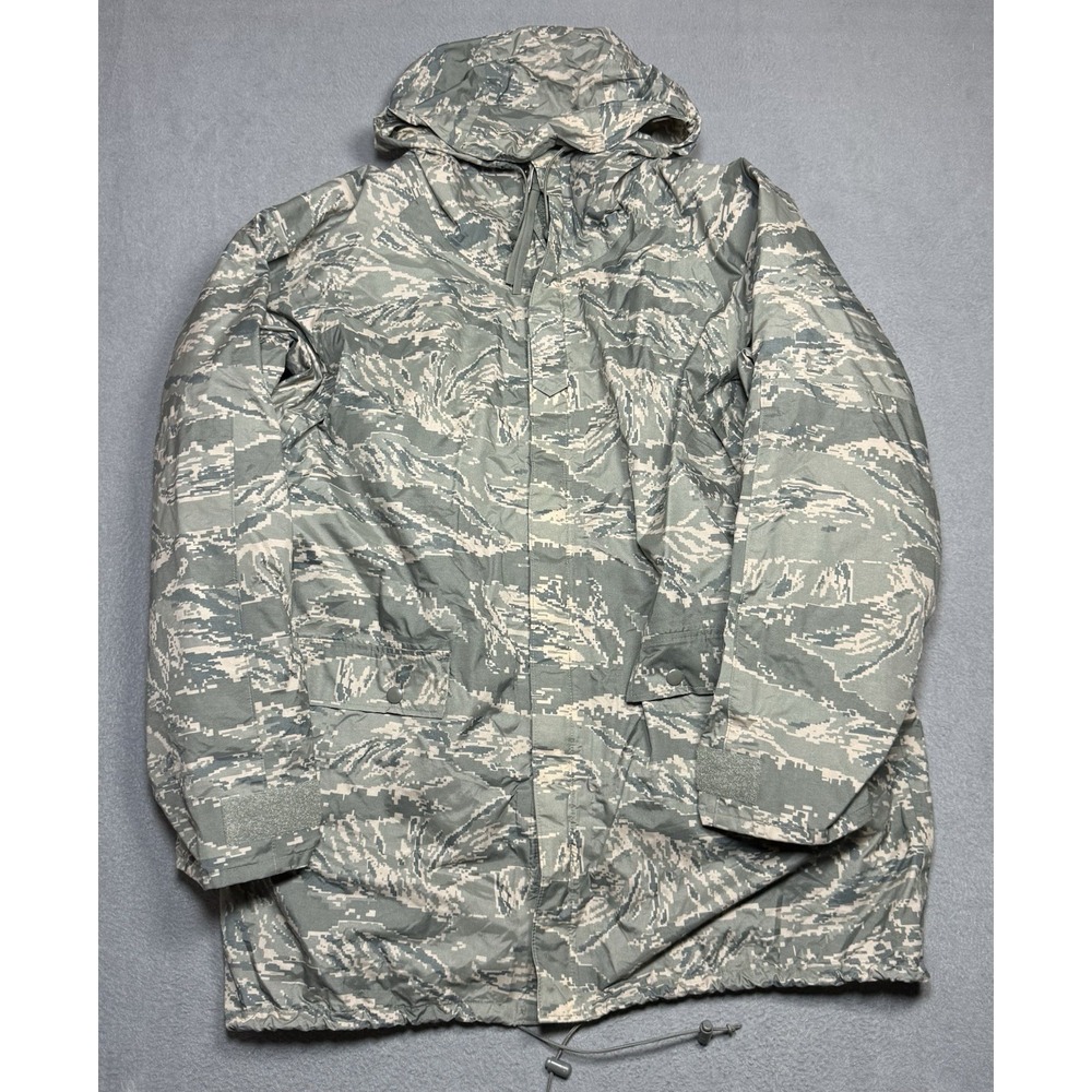 USAF ECWCS Gen III Level 6 ABU Tiger Stripe GoreTex Parka Jacket Medium Gorpcore